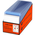 TRUGQ 200-Pack Card Protectors: 100 Rigid Toploaders & 100 Soft Sleeves, 3x4 Inch Clear Plastic for Sports & Game Cards