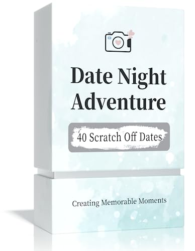 Tryuunion 40 Scratch Off Date Night Cards for Couples – Mystery Date Game with Time & Budget Info, Gift for Anniversaries, Bridal Showers, Engagements