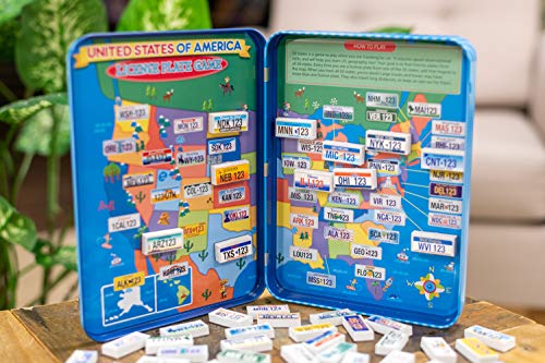 TS Shure License Plate Game Magnetic Activity Tin – Travel-Friendly Foam Magnet Set