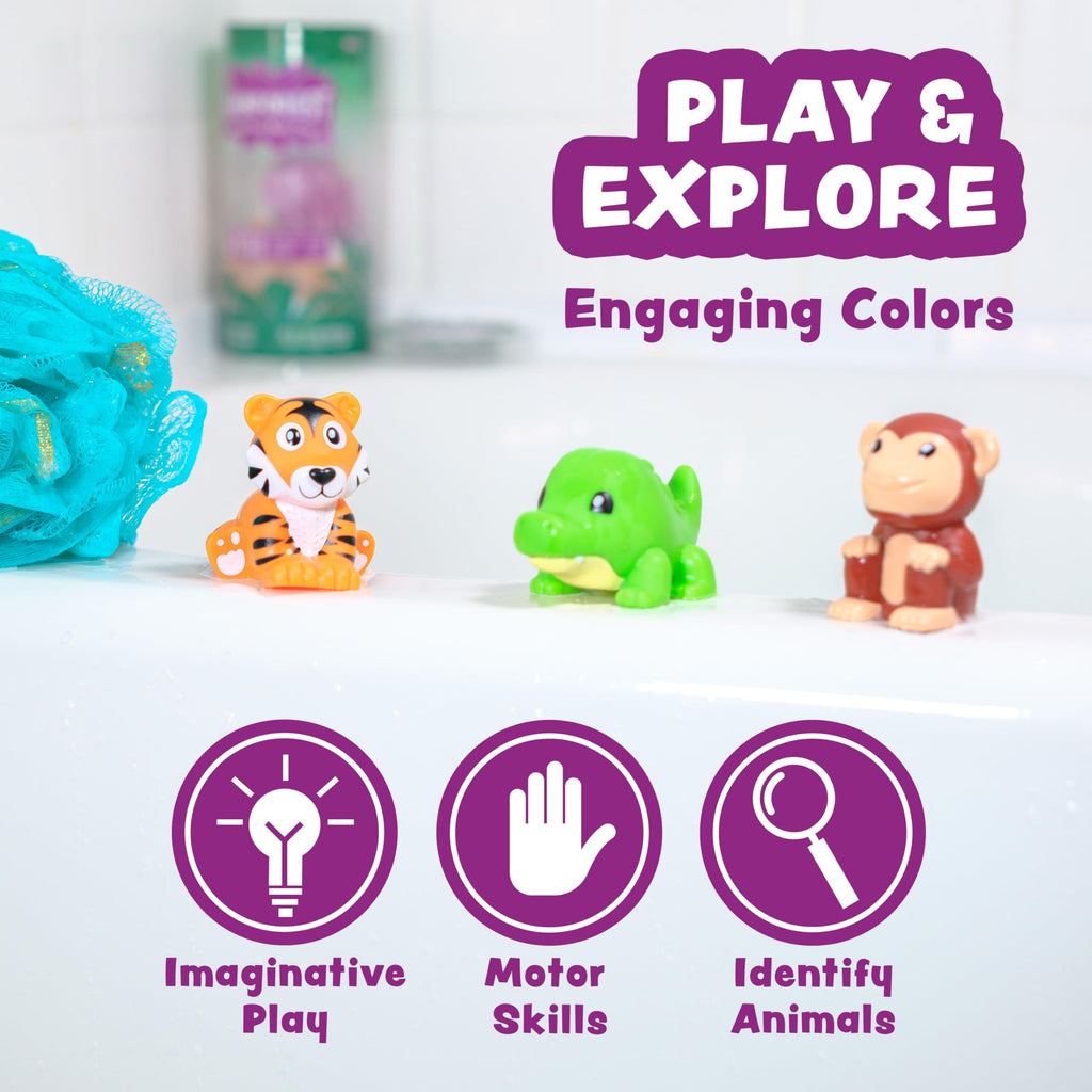 Tub Works Rainforest Mold Free Bath Toys: Sealed, No-Hole Design for Safe Bathtime Fun