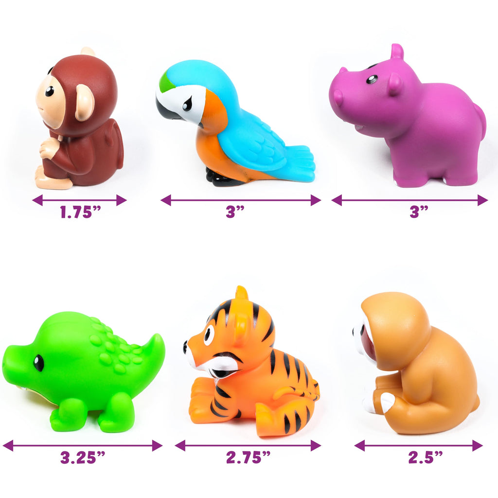 Tub Works Rainforest Mold Free Bath Toys: Sealed, No-Hole Design for Safe Bathtime Fun