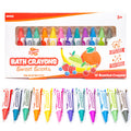 Tub Works Sweet Scents Smooth Bath Crayons – 12 Nontoxic, Washable Crayons for Toddlers, Float in Water, Draw on Wet Tub Walls