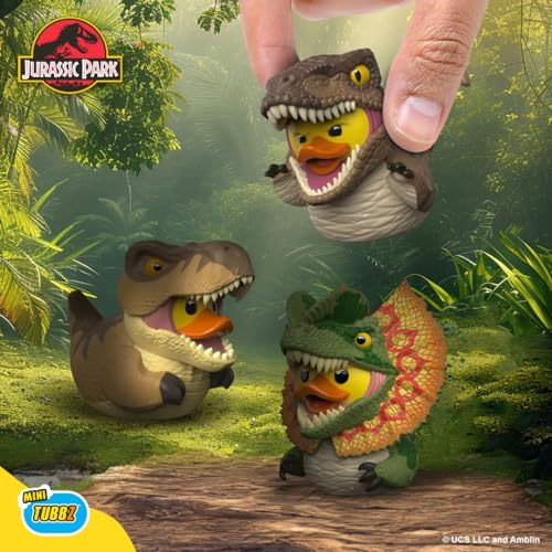 TUBBZ Mini Jurassic World Rebirth T-Rex Cosplaying Rubber Duck Vinyl Figure – 5 cm Collectible