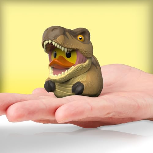 TUBBZ Mini Jurassic World Rebirth T-Rex Cosplaying Rubber Duck Vinyl Figure – 5 cm Collectible