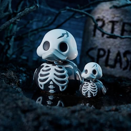 TUBBZ Mini Skeleton Duck – 5 cm Vinyl Figure in Horror Bathtub