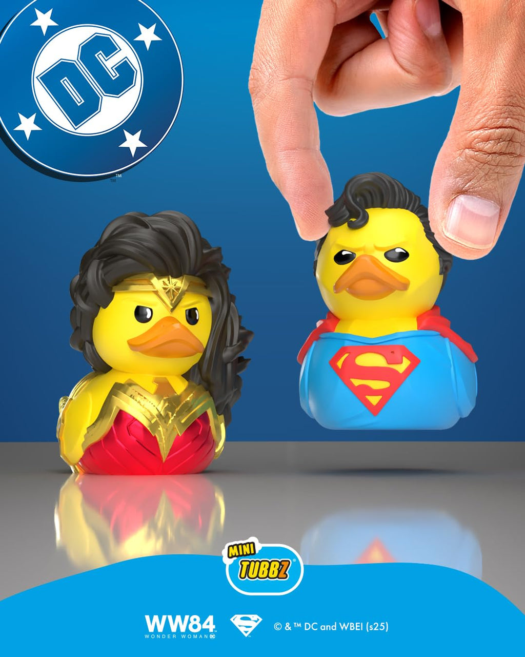 TUBBZ Mini Superman Cosplaying Rubber Duck Figure - 2 Inch Vinyl Collectible