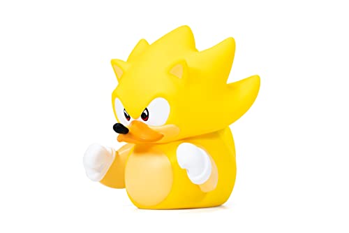 TUBBZ Super Sonic Collectible Duck Figure – Official Sonic Merchandise, 9cm Vinyl with Stackable Tub