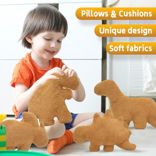 TVVPGG 15-Inch Dino Nugget Pillow – Ultra-Soft Chicken Nugget Plush for Kids and Adults