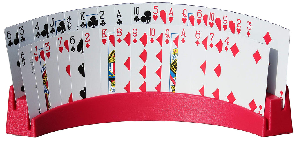 Twin Tier Premier Card Holder Set of 2 – Holds 32 Cards, Stackable, USA Made