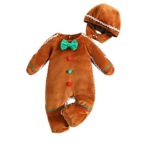 Twopumpkin Newborn Toddler Baby Pumpkin Costume Romper – Cute Halloween Outfit, 0-24 Months