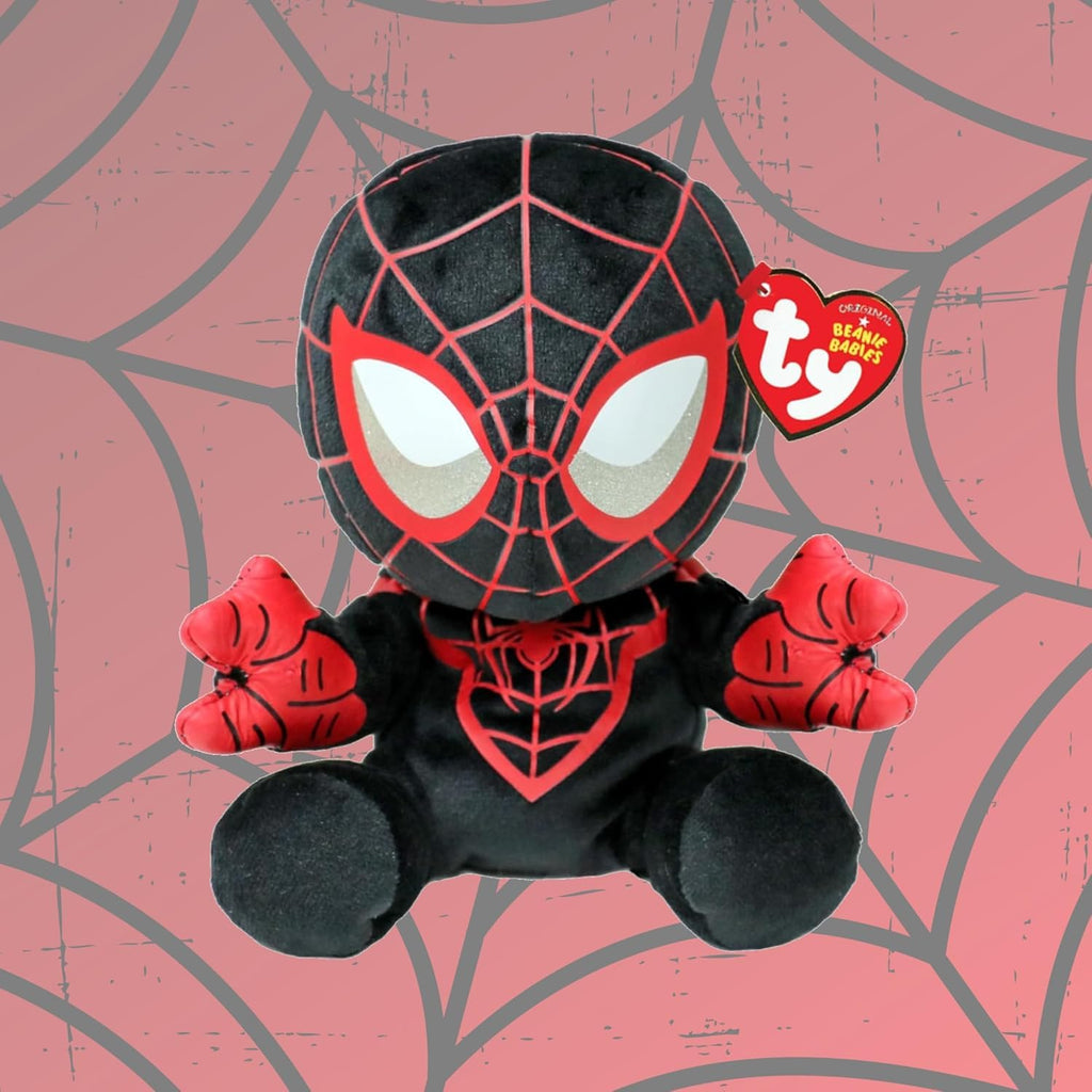 Ty Beanie Babies Marvel Miles Morales Plush Toy – Soft & Squishy 15 cm Collectible