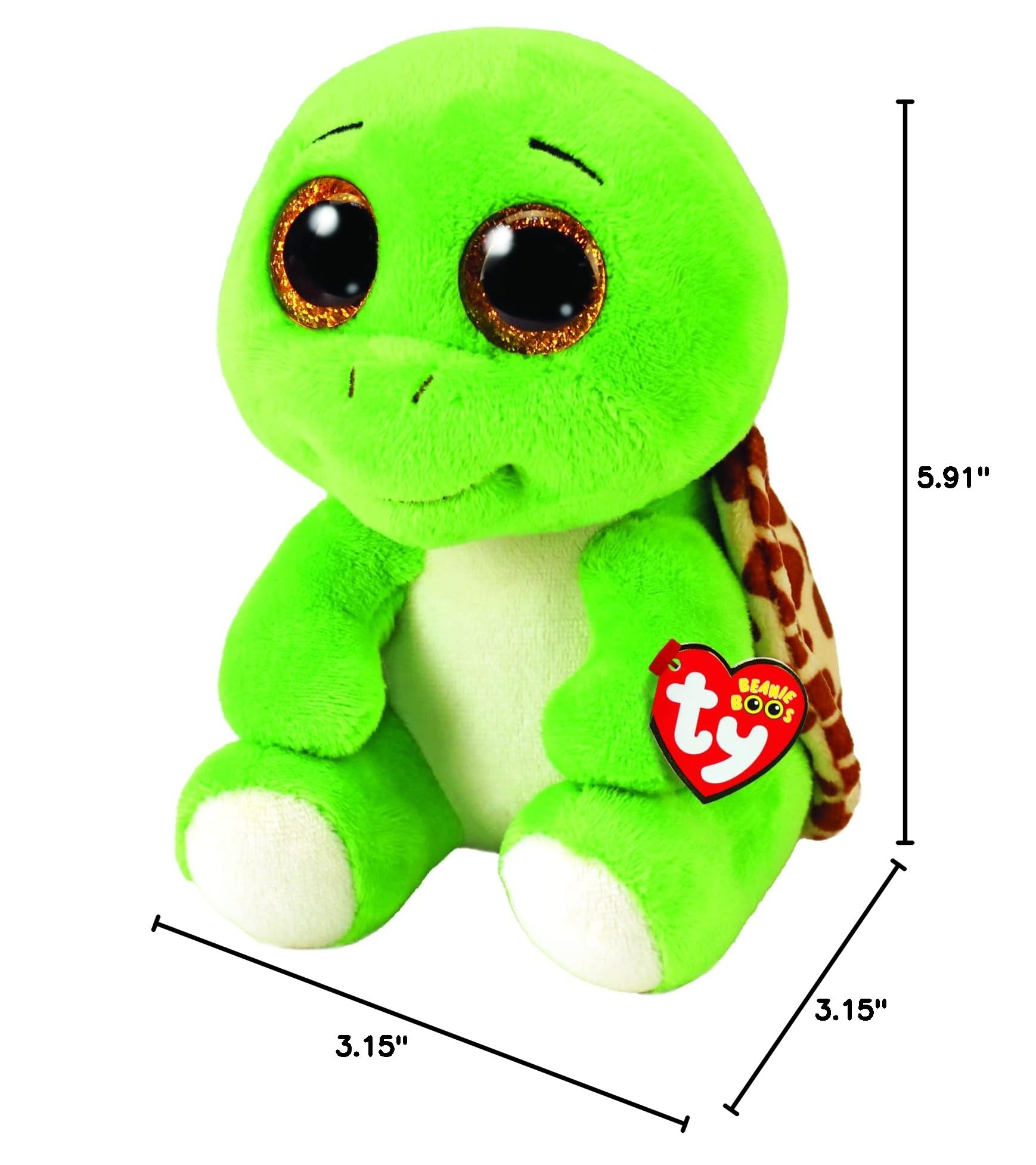 TY Beanie Boos Turbo the Turtle Soft Toy – 15 cm Green Plush