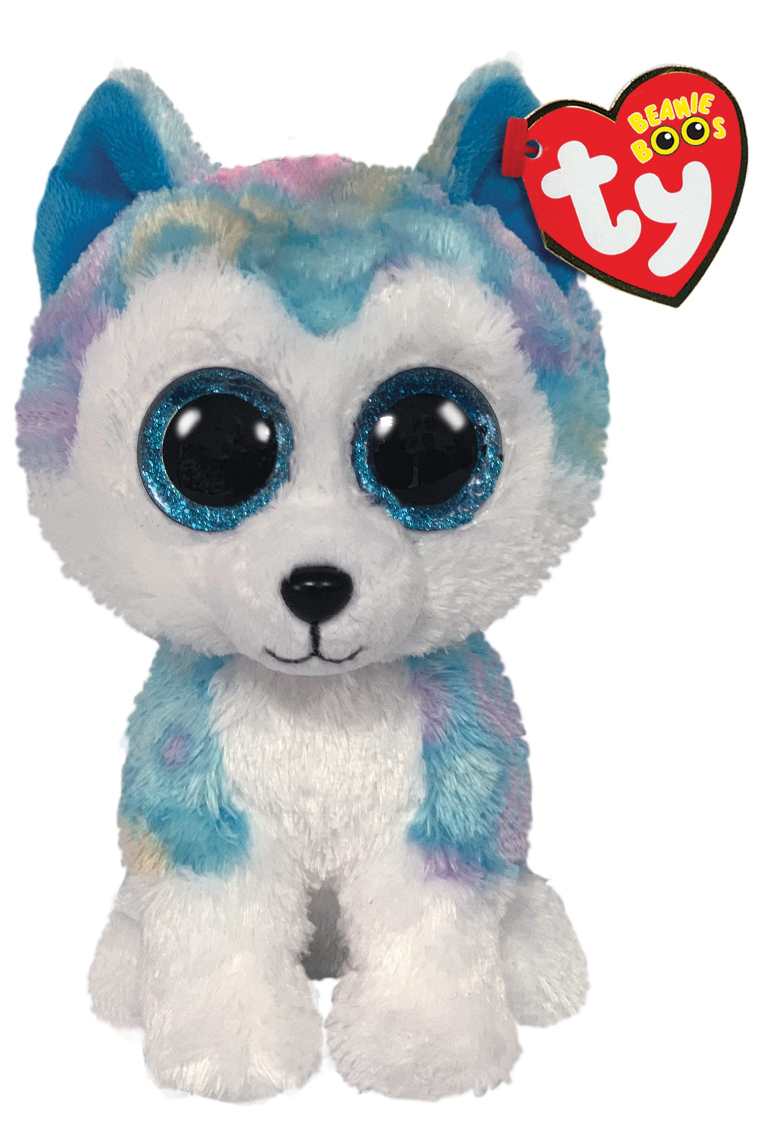 Ty Helena Husky Beanie Boo - Soft Plush Toy with Retro Look, Collectible Stuffed Animal