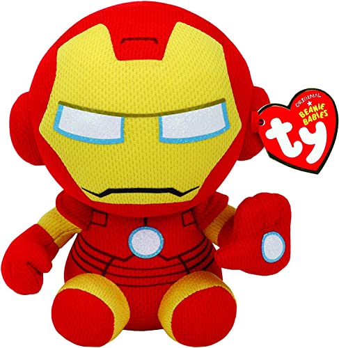Ty Ironman Plush - Yellow Regular Beanie Baby with Authentic Heart Tag