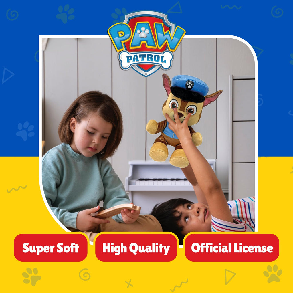Ty Paw Patrol Chase Plush Toy – 20 cm Super Soft Floppy Collectible with Heart Tag