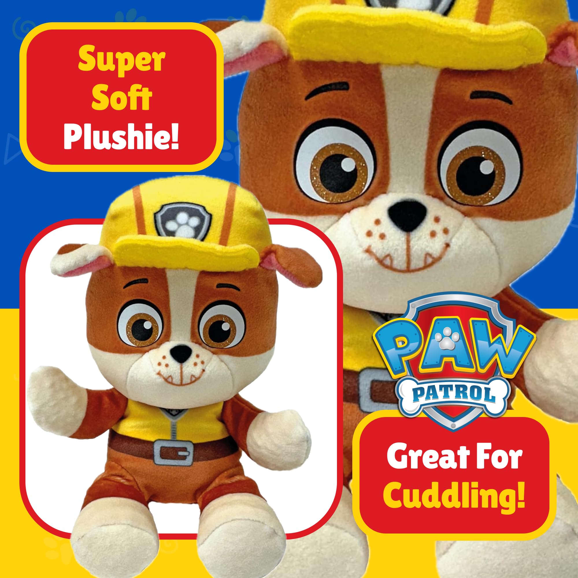 Ty Paw Patrol Rubble Plush Toy - 20 cm Soft Floppy Collectible