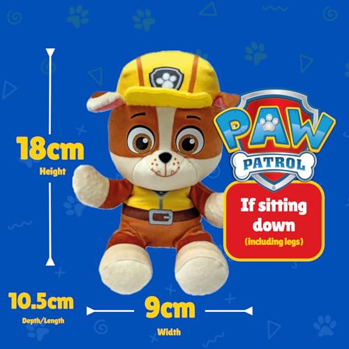 Ty Paw Patrol Rubble Plush Toy - 20 cm Soft Floppy Collectible