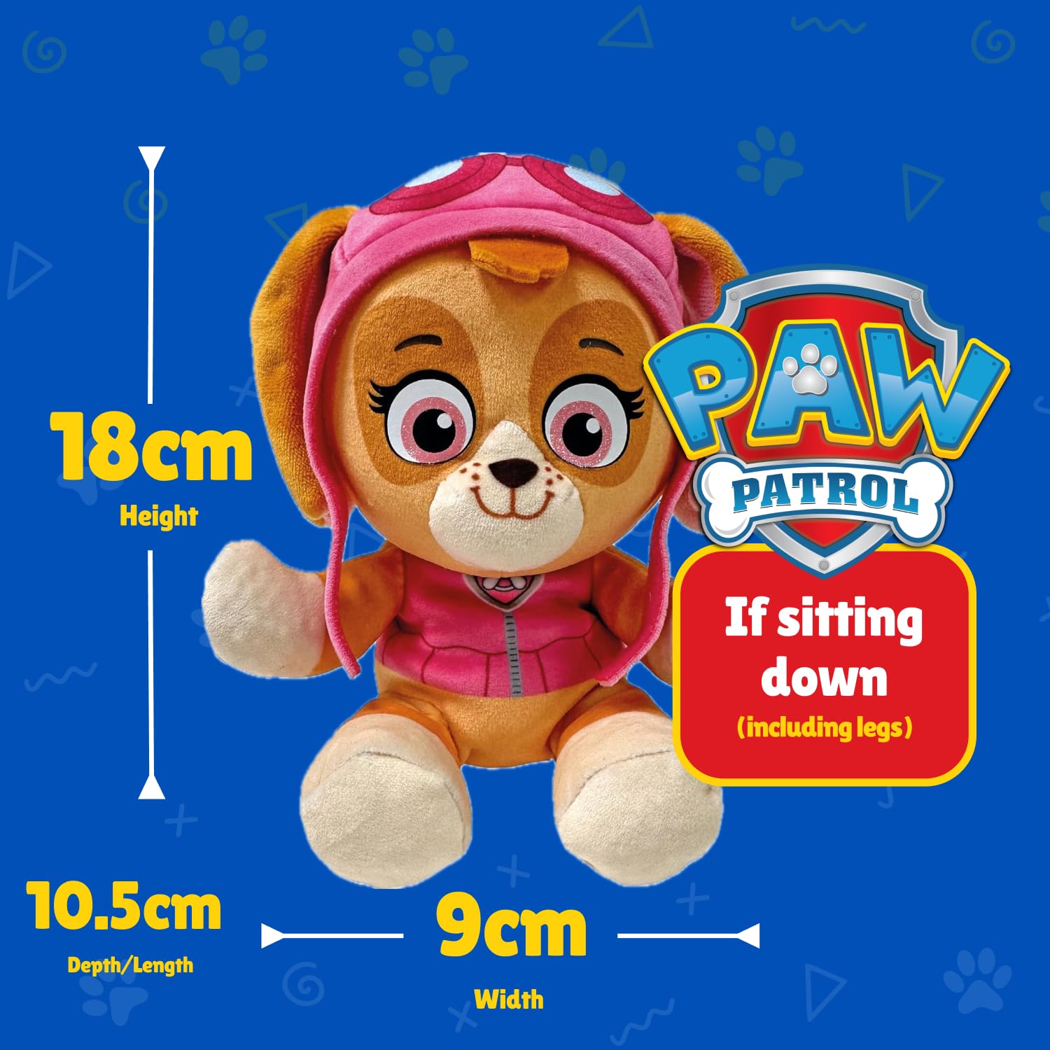 Ty Paw Patrol Skye Plush Toy – 6-Inch Floppy Soft Toy with Heart Tag, T44023