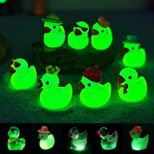 U-Zimikee 80 Mini Resin Ducks with Storage Box - Multicolor Tiny Duck Figurines for Fairy Gardens, Dollhouses & Hide and Seek