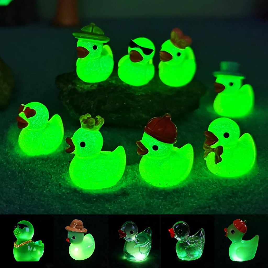 U-Zimikee 80 Mini Resin Ducks with Storage Box - Multicolor Tiny Duck Figurines for Fairy Gardens, Dollhouses & Hide and Seek