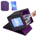 UAONO Commander Deck Box - Holds 100 Double-Sleeved Cards + Top Loader, Magnetic Closure, Black/Purple