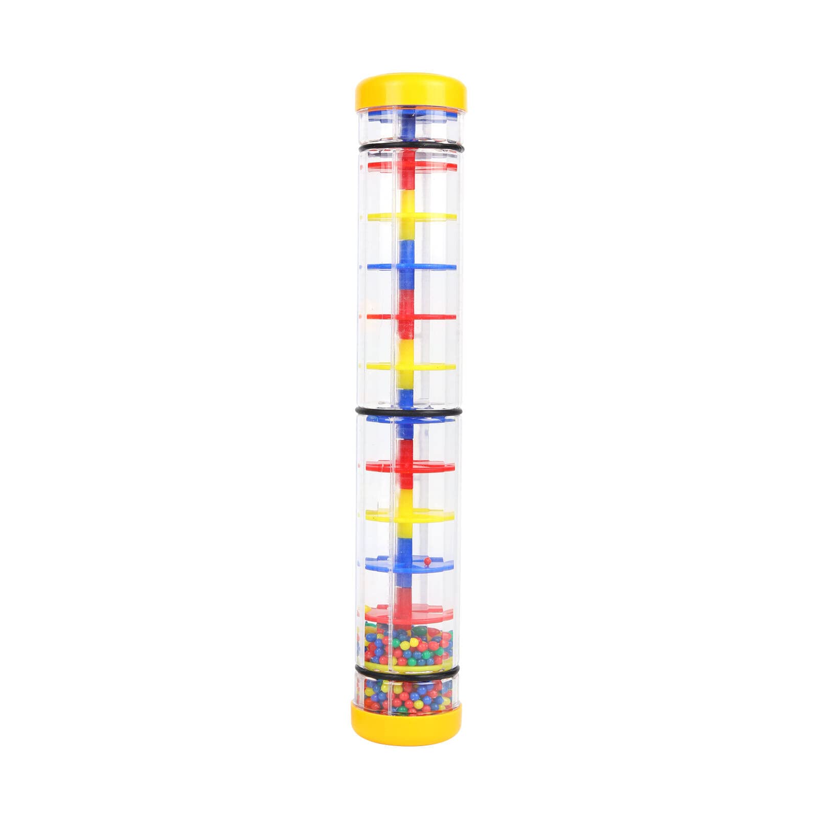 Ubblove 12 Inch Rainmaker Stick – Yellow Sensory Toy for Toddlers Ages 3+