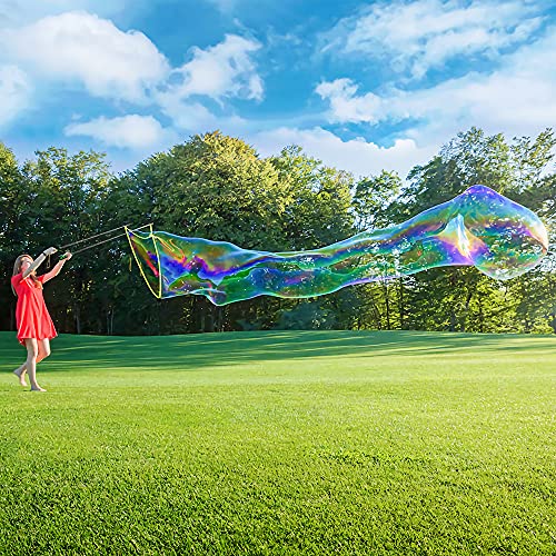 Ubitree Giant Bubble Wand – Stainless Steel Telescopic Bubble Blower with Storage Bag for Outdoor Fun
