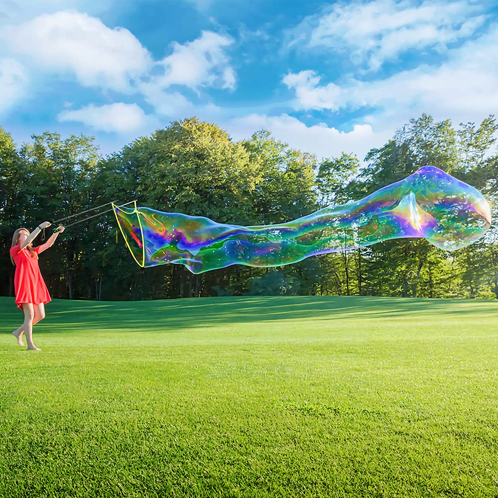 Ubitree Giant Bubble Wand – Stainless Steel Telescopic Bubble Blower with Storage Bag for Outdoor Fun