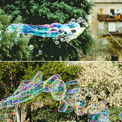 Ubitree Giant Bubble Wands - Stainless Steel Telescopic Bubble Maker for Outdoor Fun