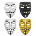 Udekit V for Vendetta Hacker Mask – Movie Accurate Adjustable PVC Cosplay Mask for Adults and Kids