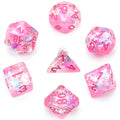 UDIXI Pink DND Dice Set – Dreamlike Resin Polyhedral Dice for RPG and Board Games