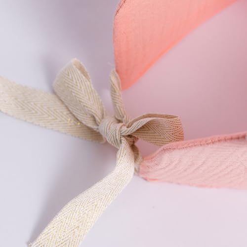 UDOTE Pink Muslin Crown Hat for Baby's First Birthday – Unisex Party Headwear for Boys or Girls