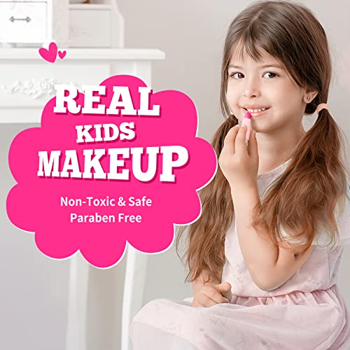 ULOVEME Kids Real Makeup Kit – Non-Toxic Washable Unicorn Makeup for Girls Ages 3-12