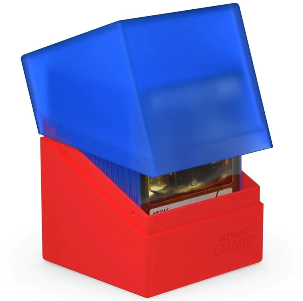Ultimate Guard Boulder 100+ Classic Deck Case in Sapphire – Secure Storage for 100 Double-Sleeved TCG Cards
