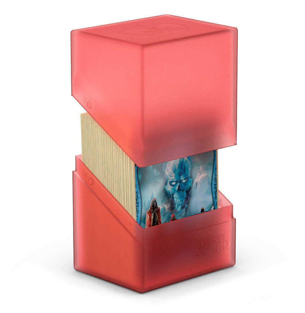 Ultimate Guard Boulder 80+ Classic Deck Case for 80 Double-Sleeved Cards - Ruby