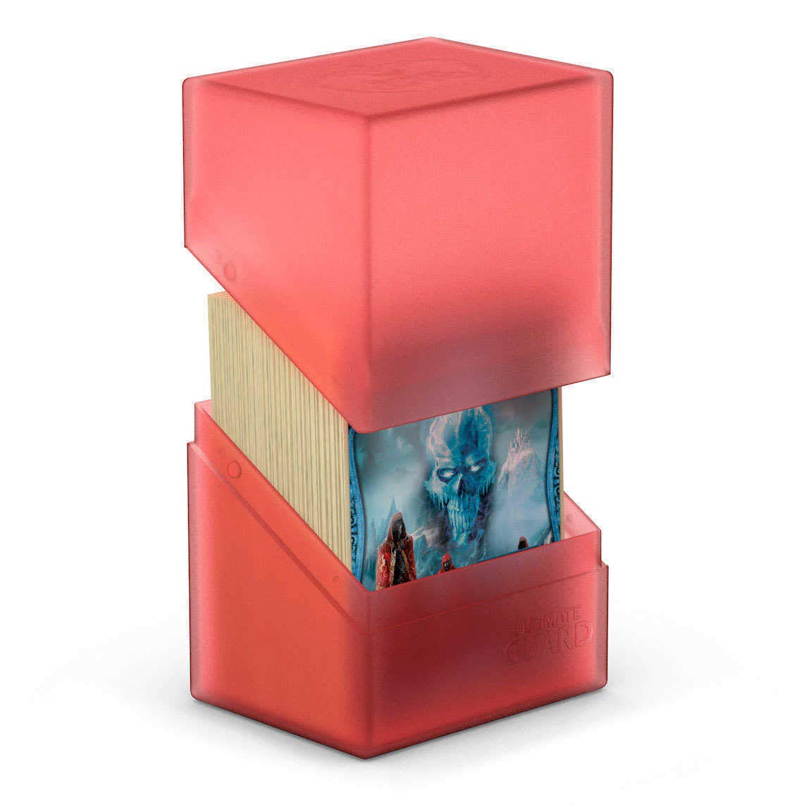 Ultimate Guard Boulder 80+ Classic Deck Case for 80 Double-Sleeved Cards - Ruby
