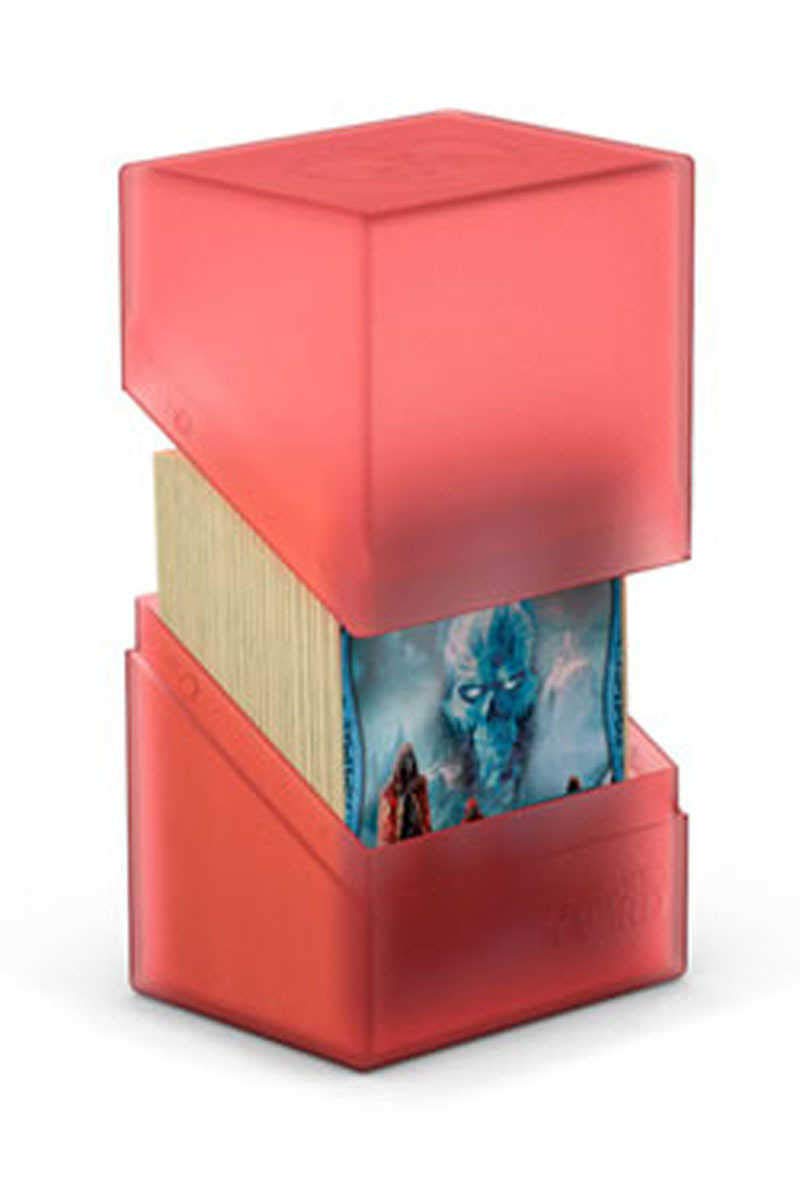 Ultimate Guard Boulder 80+ Classic Deck Case for 80 Double-Sleeved Cards - Ruby