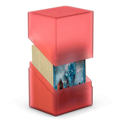 Ultimate Guard Boulder 80+ Classic Deck Case for 80 Double-Sleeved Cards - Ruby