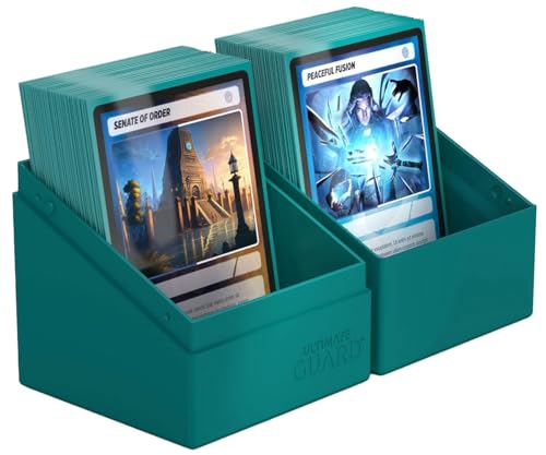Ultimate Guard Boulder Solid 100+ Deck Case – Petrol – Holds 100 Double-Sleeved TCG Cards