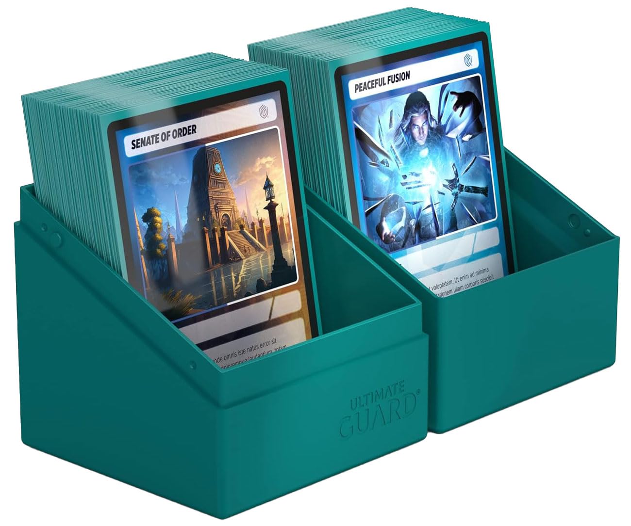 Ultimate Guard Boulder Solid 100+ Deck Case – Petrol – Holds 100 Double-Sleeved TCG Cards