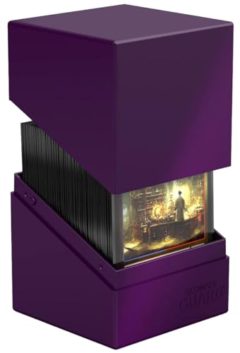 Ultimate Guard Boulder Solid 100+ Deck Case – Purple, Holds 100 Double-Sleeved or 120 Single-Sleeved Cards