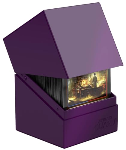 Ultimate Guard Boulder Solid 100+ Deck Case – Purple, Holds 100 Double-Sleeved or 120 Single-Sleeved Cards