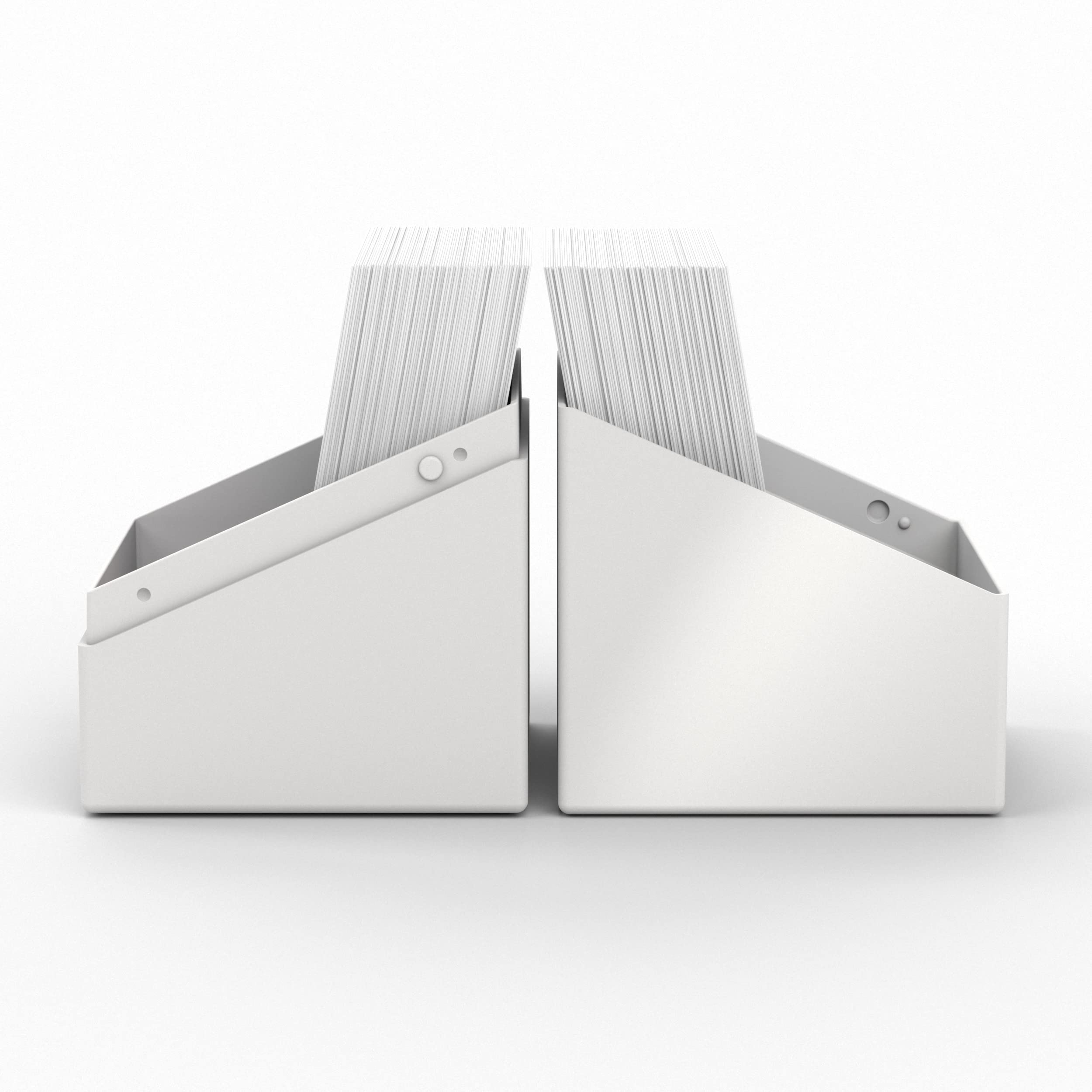 Ultimate Guard Boulder Solid 100+ Deck Case – White, Secure Storage for 100 Double-Sleeved Cards