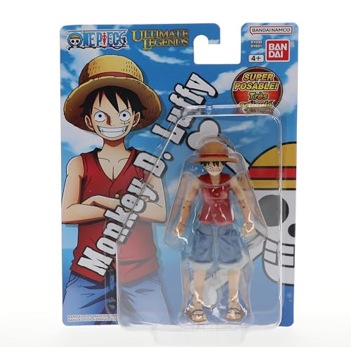 Ultimate Legends One Piece Monkey D. Luffy Action Figure – 5" with 27 Points of Articulation