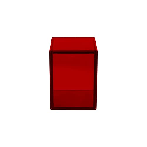 Ultra Pro Eclipse 2-Piece Deck Box Apple Red - Holds 100+ Double-Sleeved Cards for MTG, Pokemon, Sports Cards