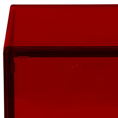 Ultra Pro Eclipse 2-Piece Deck Box Apple Red - Holds 100+ Double-Sleeved Cards for MTG, Pokemon, Sports Cards