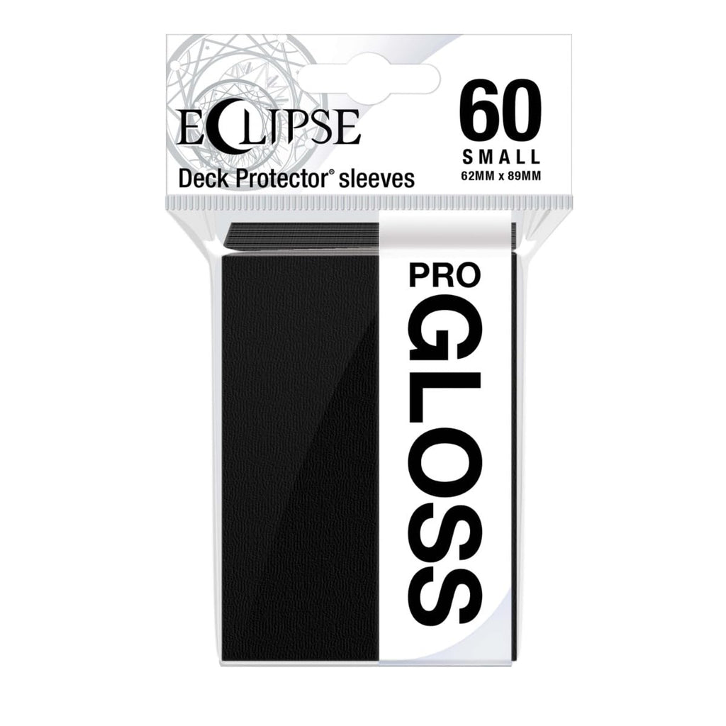 Ultra Pro Eclipse Gloss Small Sleeves – 60 Pack, Jet Black for Yu-Gi-Oh! Cards
