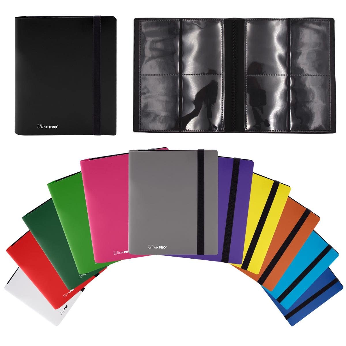Ultra Pro Eclipse PRO-Binder 4-Pocket Card Album - Apple Red, Holds 160 Cards