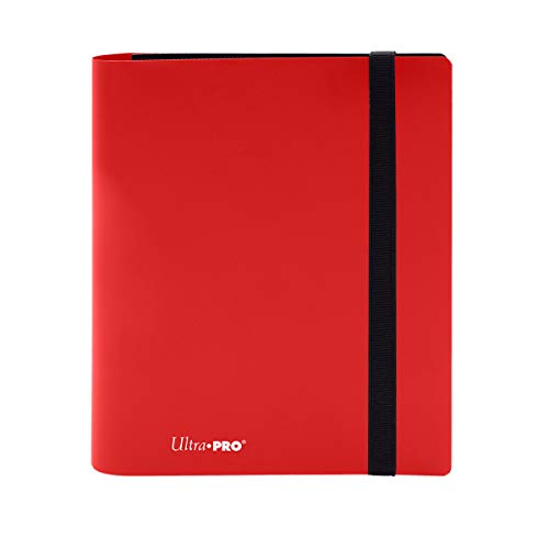Ultra Pro Eclipse PRO-Binder 4-Pocket Card Album - Apple Red, Holds 160 Cards