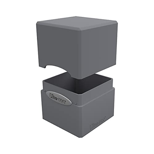 Ultra Pro Satin Cube Deck Box - Smoke Grey (15595): Secure Storage for 100+ Cards